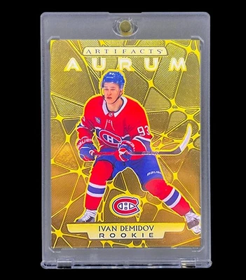 IVAN DEMIDOV RARE ROOKIE GOLD FOIL AURUM Upper Deck SP Insert - CANADIENS - Image 1 of 4
