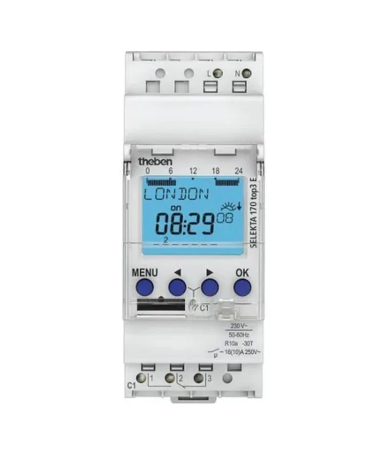 Horloge Digitale Theben SELEKTA 170 Top3 1700130 Interrupteur astonomique  - Photo 1/1
