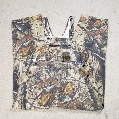 Liberty Realtree Camo Hunting Outdoor Overalls Womens 18 Reg Bib Non-Insulated - Image 1 of 4