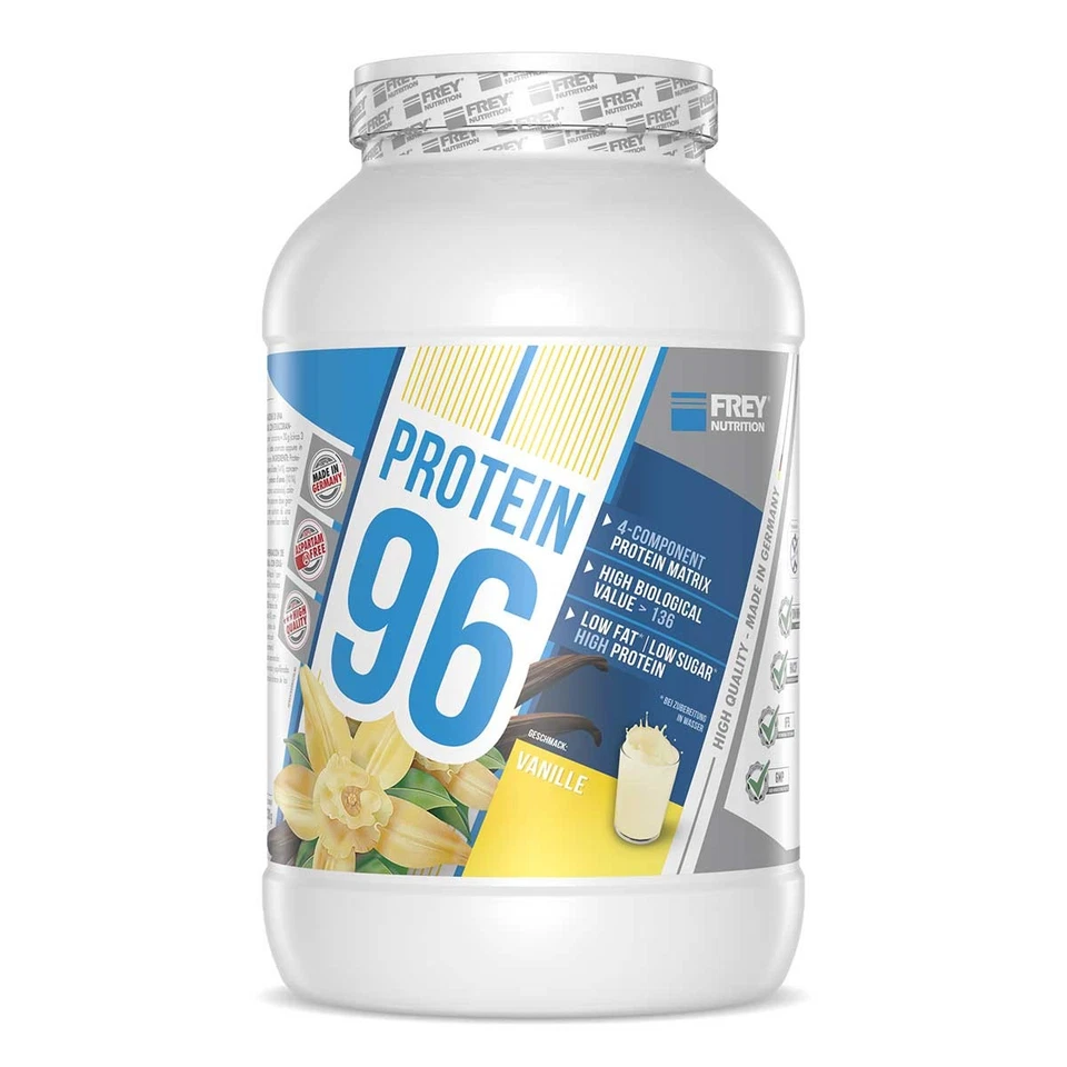 (41,70 EUR/kg) Frey Nutrition Protein 96 2300g Glutenfrei Muskelaufbau Fettabbau - Bild 1 von 1