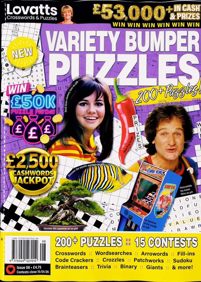 LOVATTS VARIETY BUMP PUZZLES MAGAZINE NO 8 - Image 1 of 1