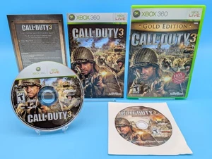 Call of Duty 3 - Gold Edition (Microsoft Xbox 360, 2007) Complete & Tested - Picture 1 of 7