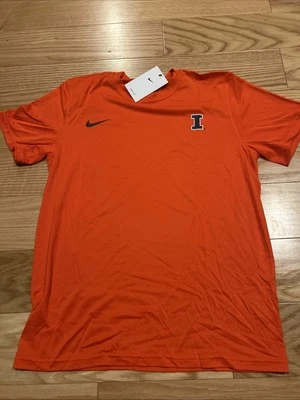 Nike NCAA Illinois Fighting Illini Player Issue SS Training Tee Sz M CT6916 Men - Image 1 of 4