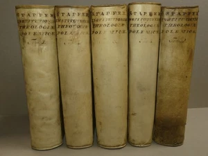 Teología Ciencia Ciencia Latín - Carretilla Viñeta Vitela Pergamino 1756 - Imagen 1 de 12