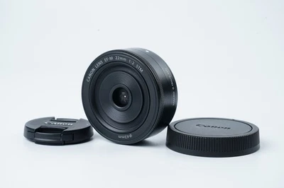 [Exc+++] Canon EF-M 22mm f/2 STM Wide Angle Lens Black For EOS M EFM Mount #2907 - Image 1 of 4
