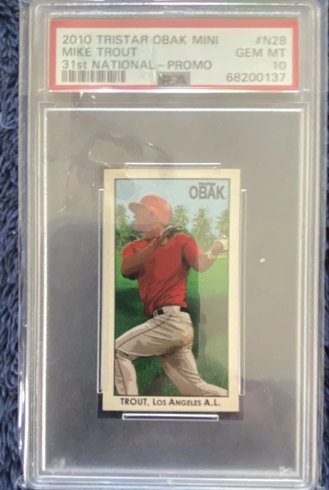 Convención Nacional TRISTAR Obak 2010 - Mike Trout #N28 Minis Collect OBAK (RC) Foto 1 de 1