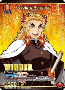 Kyojuro Rengoku WINNER KMY-1-089 Tournament Prom Union Arena Card Demon Slayer - Bild 1 von 1