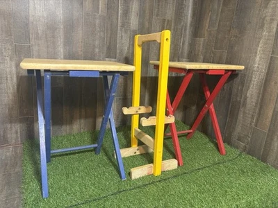 Table Set with Stand – Primary Colors (Red, Blue, Yellow) - Image 1 of 4