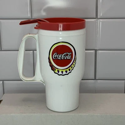 Vintage 1997 22oz Coca-Cola Plastic Travel Cup - Image 1 of 4