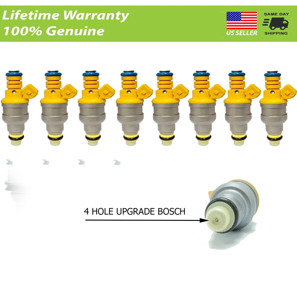 X8 UPGRADE GMC K2500 Suburban 1996 - 1999 7.4 Bosch Fuel Injectors Genuine OEM - Image 1 of 1