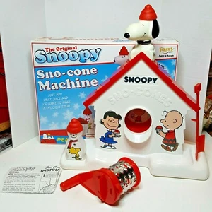 Máquina de cono Snoopy 2009 marca Fundex divertida Charlie Brown Lucy Woodstock nieve - Imagen 1 de 5