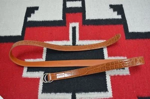 Ralph Lauren Purple Label Made in Italy Double O Ring Alligator Belt - Picture 1 of 4
