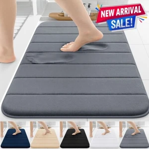 Antirutsch Badematte extra groß Badvorleger wasserabsorbierend WC Fußmatten - Bild 1 von 36