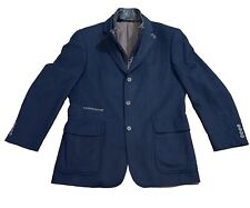 IBIZA Condi Wool Blazer Sport Coat Jacket Size 40R Removable Zip Accent Insert