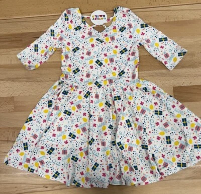 Vestido Bailarina Giratorio Dot Dot Smile para Niña Talla 7 Blanco FIESTA DE CUMPLEAÑOS NUEVO CON ETIQUETAS Foto 1 de 4