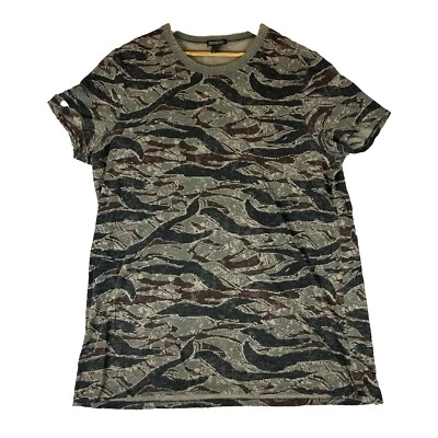 Camiseta Divided H&M TIGER RAYAS Camuflada Manga Corta XL Foto 1 de 4