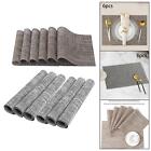6x Placemats Easy to Clean Placemats Set for Kitchen Dining Table Wedding