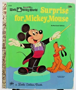 Vintage Little Golden Book : Surprise For Mickey Mouse - Walt Disney (HC, 1971) - Picture 1 of 11