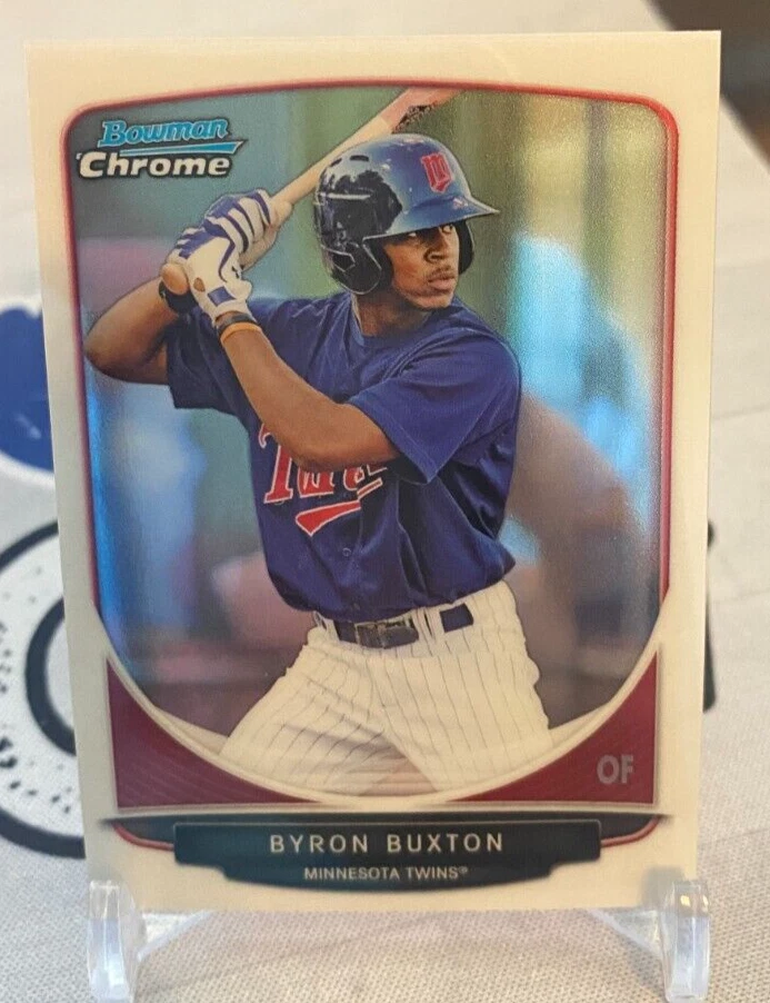 BYRON BUXTON 2013 Bowman Chrome Prospect MINI RC #1 Minnesota Twins - Image 1 of 1