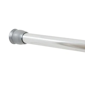 Chrome Easy Hang Rustproof Aluminum Extra Long Shower Curtain Rod, 50" - 86" - Picture 1 of 5