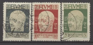 Nº: 133248 - FIUME (ITALIA) - LOTE DE 3 SELLOS ANTIGUOS - ¡USADOS!! - Imagen 1 de 1