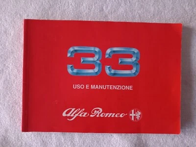 Libretto Uso e Manutenzione Alfa Romeo 33 2^ serie - Immagine 1 di 4
