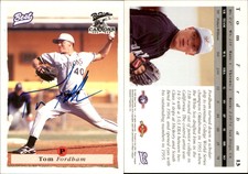 Tom Fordham Signed 1995 Best #13 Card Prince William Cannons Auto AU