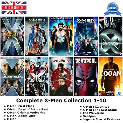 X-MEN Seasons 1-10 Complete Collection Series 1 2 3 4 5 6 7 8 9 10 NEW UK R2 DVD - Image 1 of 4