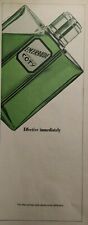 1964 Emeraude Coty Womens Perfume Bottle Beauty Vintage Print Ad Color Green