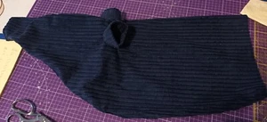 breite blaue Cord Dudelsackhülle - Bild 1 von 6