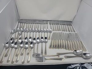 Towle Gold Antique Beaded Stainless Flatware Lot 73p Serving plus Sets - Picture 1 of 11