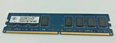 Nanya NT2GT64U8HD0BY-3C 2GB 2Rx8 PC2-5300 DDR2 Memory-Tested - Image 1 of 2