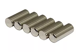 Bolas de poste de acero Humbucker enchapadas en níquel 1215 con extremo biselado cantidad 6 - Imagen 1 de 1