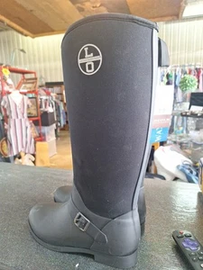 New Women's Lincoln Outfitters Knee High Canter Black Boots Size 6 - Picture 1 of 7