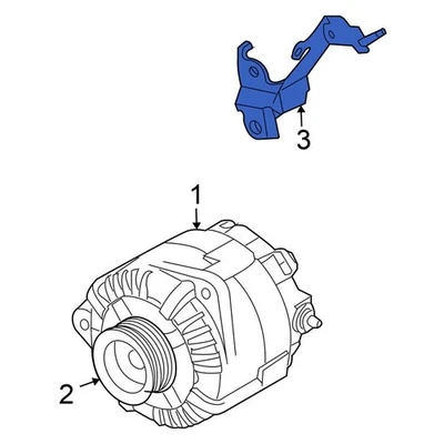 For Nissan Maxima 2004-2008 Nissan 242398J10A Alternator Adjusting Bracket - Image 1 of 2