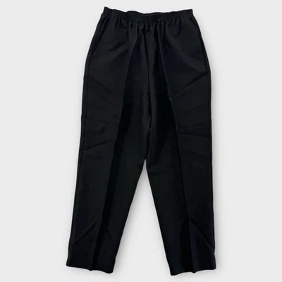 Брюки женские Alfred Dunner 12 плиссированные сужающиеся эластичная талия черные эластичные НОВЫЕ - Изображение 1 из 4