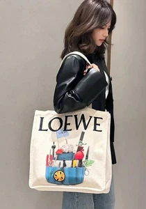 LOEWE Crafted World Shanghai Exhibition Novelty Gift Tote Bag I BLUE - Picture 1 of 8