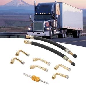 Tire Valve Extensions 9PCS Flexible Extension Tire Valve Adaptor With 45 Degree - Picture 1 of 12