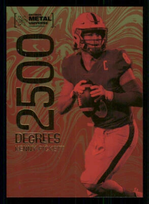 2022 Skybox Metal Universe Champions 2500 Degrees #D16 Kenny Pickett - Image 1 of 2