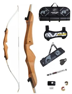 Core Wooden Recurve Adult Bow Package. 70” RH, 40lb Brand New Free Delivery - Picture 1 of 11