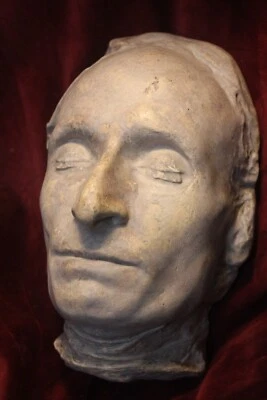 Blaise Pascal Death Mask Post-Mortem Funeral Grave Cemetery Oddity Curiosity - Image 1 of 4