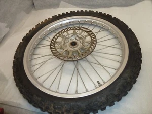 YAMAHA YZ125 YZ 125 1992 92 FRONT WHEEL RIM HUB COMPLETE 80/100-21. - Picture 1 of 12