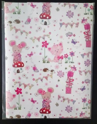 Cat & Mouse Wrapping Paper - Simon Elvin - 2 sheets paper 70 x 50cms - Image 1 of 2
