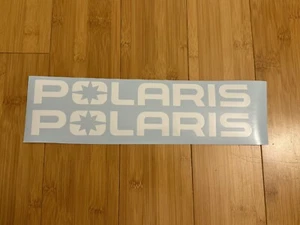 Polaris (SET 2) 12” White Decals Stickers UTV ATV CAR TRUCK vinyl decal window - Picture 1 of 3