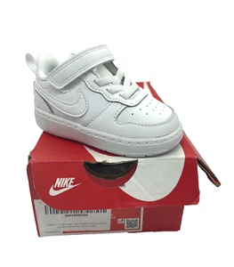 Nike Court Borough Mid 2 Sneaker White Toddler Size 4c - Picture 1 of 6