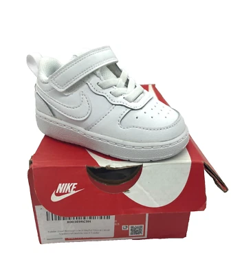 Zapatilla deportiva Nike Court Borough Mid 2 blanca para niños pequeños talla 4c Foto 1 de 4