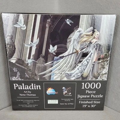 Suns Out 1000 Piece Nene Thomas Art Puzzle " Paladin " Warrior Angel New *READ* - Image 1 of 4
