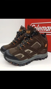 Coleman Teton Mid Hiker Outdoor Shoes Boys Child Size 11 Dark Brown - Picture 1 of 5