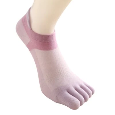 5 Pairs Women Cotton Low Cut Toe Socks Summer Contrast Color Sports Ankle Socks - Image 1 of 4