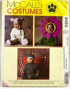 1998 McCalls Schnittmuster 9455 Kleinkinder Kostüme 3 Designs Größe 4 Vintage 16841 - Bild 1 von 2